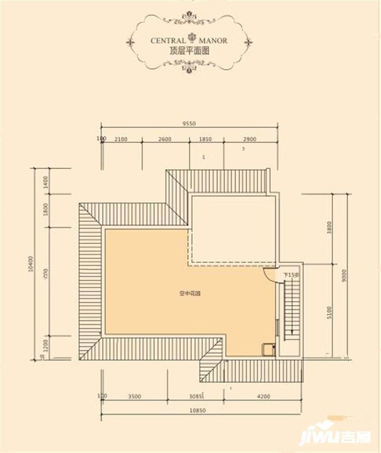 凯光中央庄园2室2厅1卫92.8㎡户型图